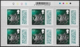 W163  2nd  Dragon   CB   Barcoded stamp. cyld. C1x4   Phos C1 Cartor.  U/M (MNH)