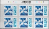 S181  2nd Saltire Flag CB   Barcoded stamp. cyld. C1x4   Phos C1 Cartor.  U/M (MNH)