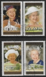 1996 Ascension.  SG.671-4 70th Birthday Queen Elizabeth II. set 4 values Vfu.