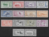 1952 Falkland Islands SG.172-185  KGVI set 14 values  U/M (MNH)