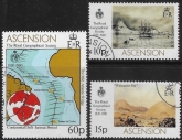 1980 Ascension SG274-6 150th Anniv of Royal Geographical Society Set of 3 values VFU