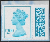 V4850  £2.00 bright blue  2B MPIL  M22L SBP T4  ISP ex DY47 Flying Scotsman)  U/M (MNH)