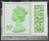 V4846 20p light green  2B MPIL  M22L SBP T4  ISP exDY47 Flying Scotsman) U/M (MNH)