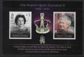 2023 South Georgia. SG.MS.816 HM Queen Elizabeth II 1926-2022  mini sheet  U/M (MNH)