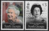 2023 South Georgia. SG.814-5 HM Queen Elizabeth II 1926-2022  U/M (MNH)