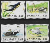 1999 Denmark SG1180-3 Migratory Birds Set of 4 Values U/M (MNH)