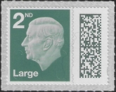 V5002 2nd Large grey green M23L MAIL (from sheet) U/M (MNH