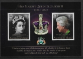 2022 Ascension MS.1357  HM Queen Elizabeth II 1926-2022.  mini sheet. U/M (MNH)