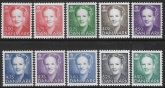 1990 Denmark SG910-9 Queen Margrethe II Set of 10 Values U/M (MNH)