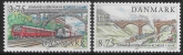 1997 Denmark SG1118-9 150th Anniv of Copenhagen-Roskilde Railway U/M (MNH)