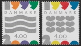1999 Denmark SG1185-6 New Millennium Set of 2 Values U/M (MNH)