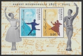 2005 Denmark MS1411 Birth Centenary of August Bournonville U/M (MNH)