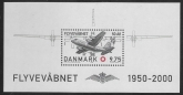 2000 Denmark MS1218 50th Anniv of Royal Danish Air Force U/M (MNH