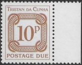 1976 Tristan Da Cunha. D15w post due crown to right (as seen from the back). U/M (MNH)
