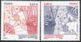 2013 France SG5485-6 350th Ann. Danish-France Trade Treaty U/M (MNH)