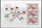 1984 Czechoslovakia - MS.2756  map of Transgas pipeline. mini sheet.  U/M (MNH)