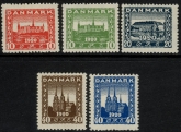 1920 Denmark SG.208-12 Recovery of Northern Schleswig. set 5 values U/M (MNH)