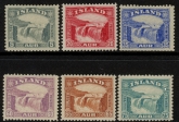 1931  Iceland  SG.195-200 Gullfoss Falls set 6 values LM/M