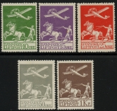 1925-29 Denmark  SG.224-8  'AIR' set of 4 values M/M