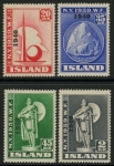 1940 Iceland SG.257-60 'New York Fair' overprints. set 4 values.  M/M