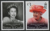 2022 Tristan Da Cunha. SG.1357-8  HM Queen Elizabeth II 1926-1922. set 2 values U/M (MNH)