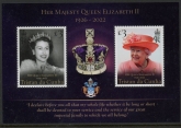 2022 Tristan Da Cunha. MS.1359  HM Queen Elizabeth II 1926-1922. mini sheet U/M (MNH)