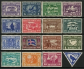 1930 Iceland SG.158-73 Parliamentary Millenary Celebration  set 16 values LM/M