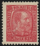 1902  Iceland  SG.47 King Christian IX   10a carmine.  M/M