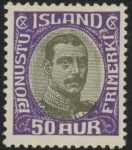 1920  Iceland SG.O138  'OFFICIAL'   50a  violet    U/M (MNH)