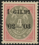 1902 Iceland SG.68  4a grey & rose.   M/M