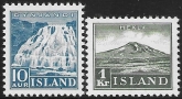 1935  Iceland  SG.214-5 Dynjandi Falls & Mt.Hekla. M/M
