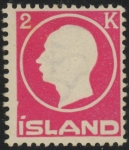 1912 Iceland SG.107 King Frederick VIII 2K cerise mounted mint