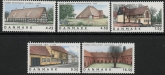 2005 Denmark SG.1398-402 Domestic Architecture Set of 5 values U/M (MNH)