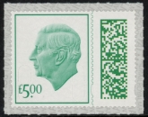 V5240  £5.00  bluish green M23L (from sheet) U/M (MNH