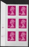 U2933 £1 magenta 2B  M12L  cyld. D1  grid position R2 C1   SBP plain DLR  U/M (MNH)