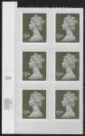 U2950 £1.65 grey-olive M11L cyld. D1 grid position R2 C3  SBP plain DLR U/M (MNH)