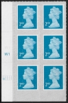 U2995  2nd blue CB  M18L  SBP T3  s/L  Cyld. W1  grid position  R2 C1  Walsall  U/M (MNH)