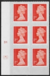 U2997  1st vermilion 2B  M15L   Cyld. D1  grid position  R1 C2  DLR  U/M (MNH)