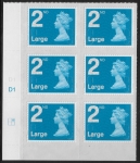 U3000  2nd Large. blue 2B  MA13 cyld. D1  grid position R1  C2  DLR  U/M (MNH)