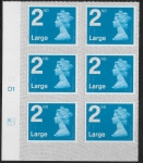 U3000  2nd Large. blue 2B  M17L cyld. D1  grid position R1  C1 SBP T2 L/s  DLR  U/M (MNH)