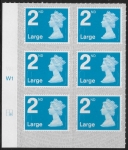 U3000  2nd Large. blue 2B  M21L cyld. W1  grid position R2  C2  SBP T2 L/s  Walsall  U/M (MNH)