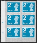 U3000  2nd Large. blue 2B  M20L cyld. W1  grid position R2  C1  SBP T2 L/s  Walsall  U/M (MNH)