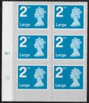 U3000  2nd Large. blue 2B  M19L cyld. W1  grid position R2  C2  SBP T3 s/L  Walsall  U/M (MNH)