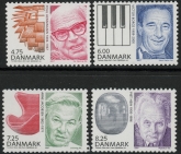 2007 Denmark SG.1508-11 Personalities Set of 4 values U/M (MNH)