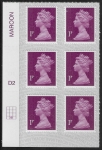 U2920  1p  2B deep crimson   M17L  cyld. D2  grid position R4 C2   SBP  T2  DLR  U/M (MNH)