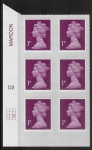 U2920  1p  2B deep crimson   M16L  cyld. D2  grid position R3 C3    DLR  U/M (MNH)