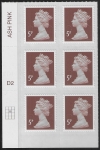 U2922 5p dull red brown M12L Cyld D2  grid position R2  C2  DLR. U/M (MNH)