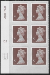 U2922 5p dull red brown M15L Cyld D2  grid position R4  C2  DLR. U/M (MNH)