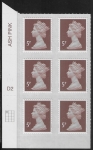U2922 5p dull red brown M16L Cyld D2  grid position R1  C1  DLR. U/M (MNH)