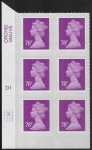 U2928  78p  2B mauve MA13  cyld. D1  grid position R2  C2   DLR  U/M (MNH)